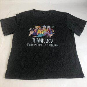 Thank you for Being A Friend Golden Girl Graphic Dark Gray Size XL‎ T-Shirt